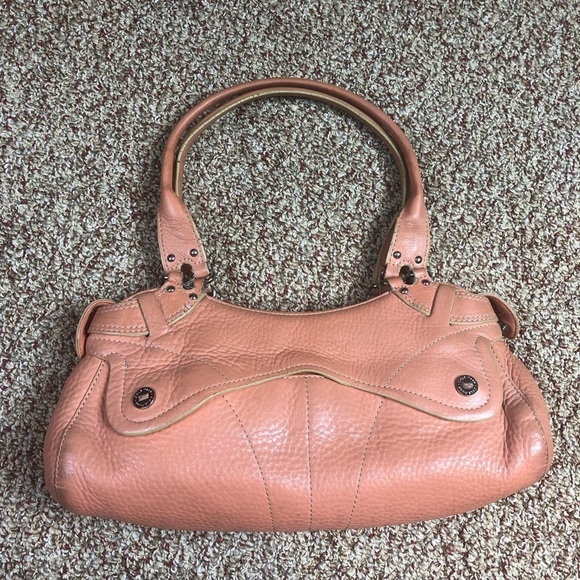 Vintage Salmon Cole Haan Shoulder Purse - Picture 1 of 9